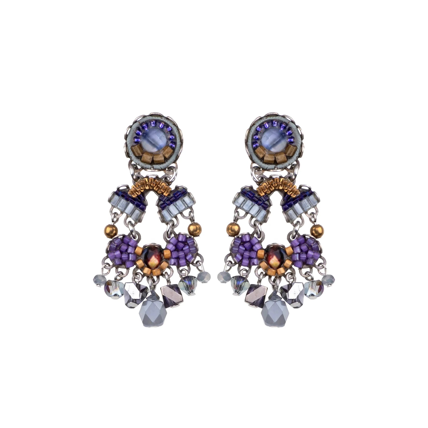 Topaz stud earrings-Mystical Grape Set, Rafa Stud Earring