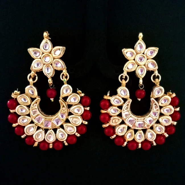 Wanderer weave earrings-''EXCLUSIVE''50-60 mm Hand Crafted Kundan Earrings Sold by per Pair pack