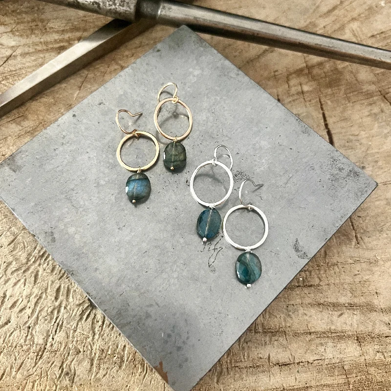 Square dangle earrings-Assumption earrings