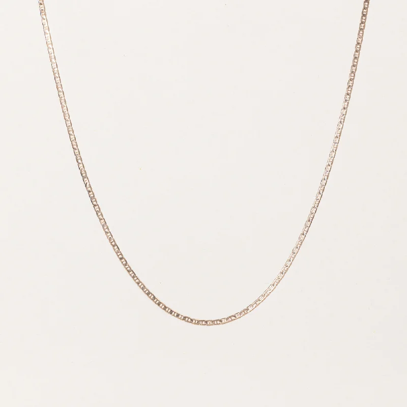 Light beaded necklaces-10k Yellow Gold Anchor Link Chain | 20" |