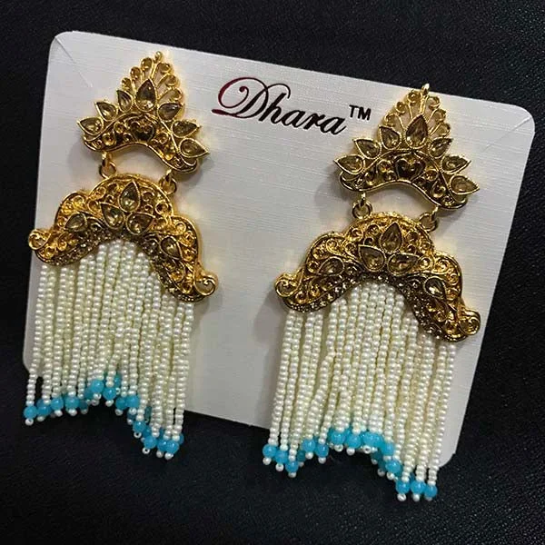 Wanderer weave earrings-Traditional Marriage Party Bridal Earring Bold Large and Heavy Eye Catching