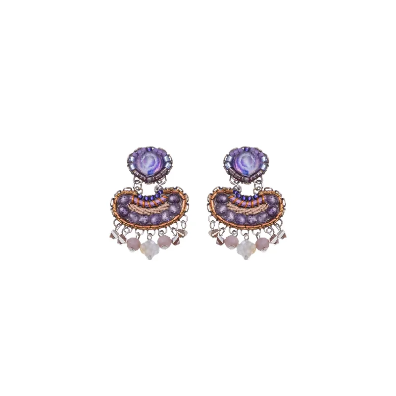 Tide drop earrings-Plum Blossom Set, Roshan Earrings