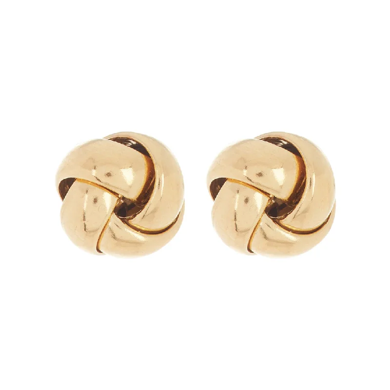 Sea theme earrings-14k Gold Plated Knot Stud Earrings