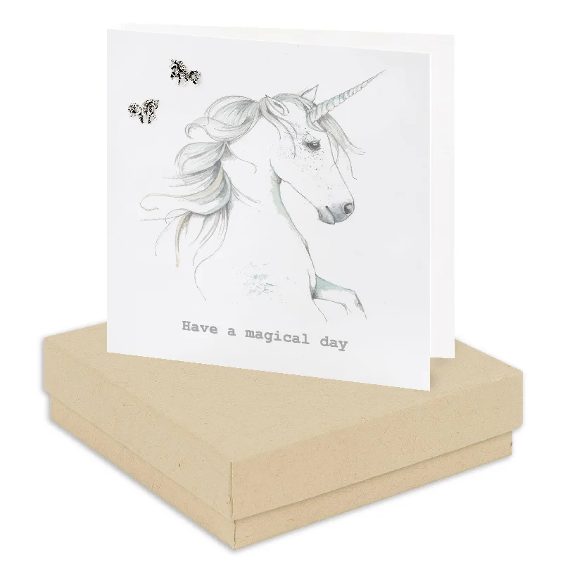 Boxed Unicorn Sterling Silver Stud Earrings - Add a little Magic for Your Ears