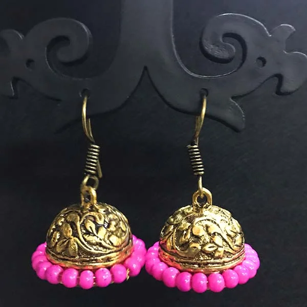 Classic flair earrings-High Quality Indian Made Oxidized Jhumka Earring Sold by per Pair Pack