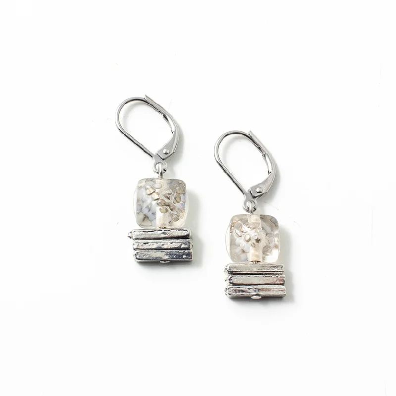 Light bead earrings-Cheri Earrings