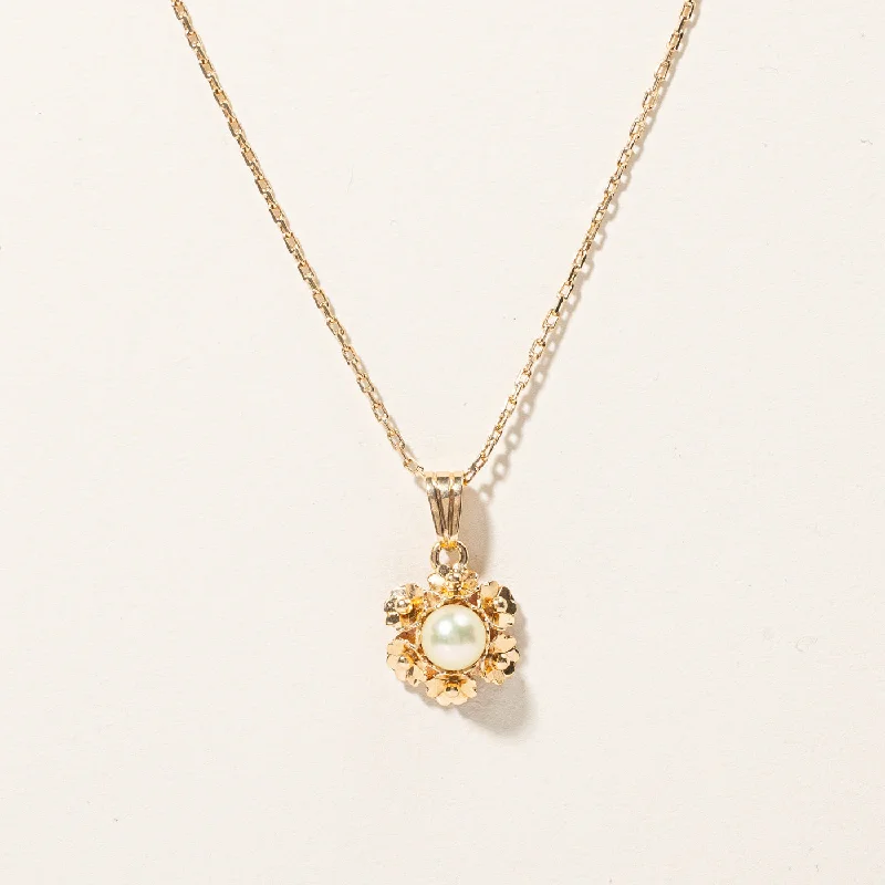 Shiny crystal necklaces-Pearl Pendant Necklace | 20"|