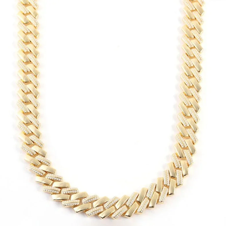 Floating gem necklaces-Cuban Accenture Link Necklace