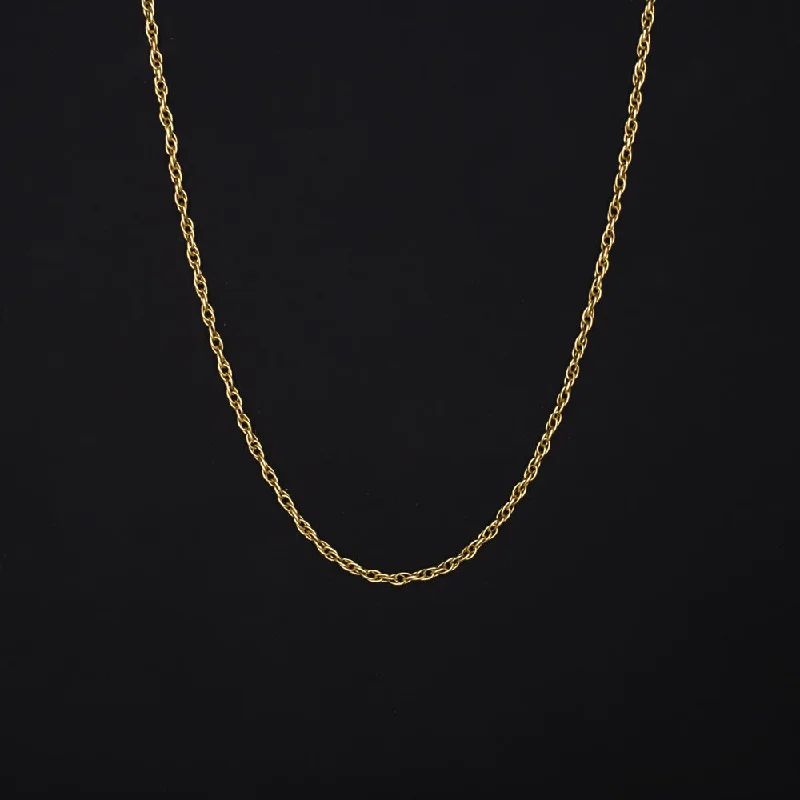 Lustrous pearl necklaces-SOLID 14K YELLOW GOLD 16in DOUBLE CABLE CHAIN 0.7mm CLASSIC LADIES NECKLACE THIN