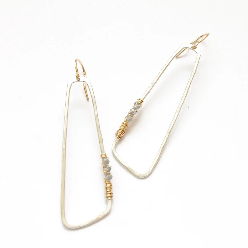 Bead weave earrings-Avette earrings