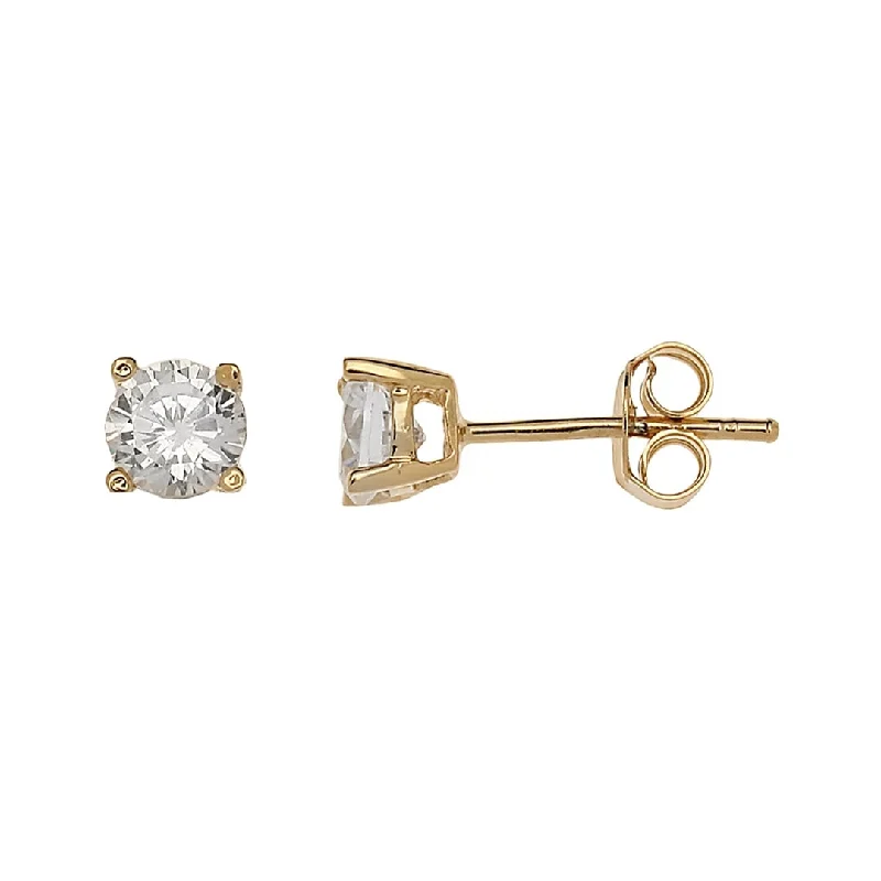 Tide shape earrings-Mini Diamond Earrings