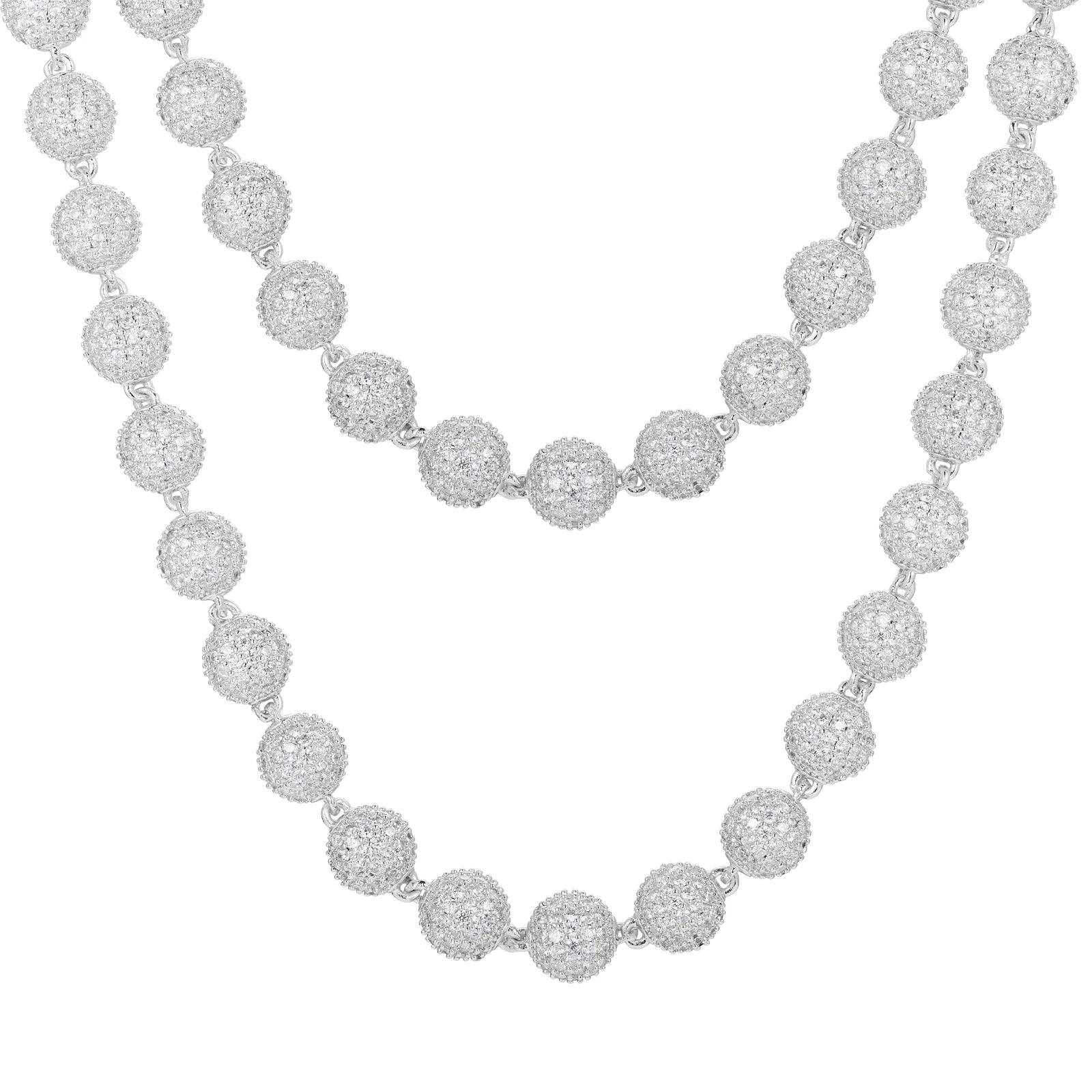 Playful bead necklaces-Frosted Bead Necklace - 10mm