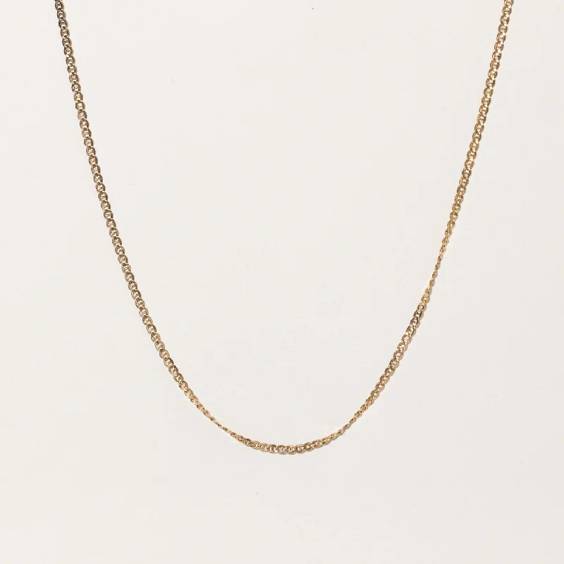 Spirit eye necklaces-Italian 10k Yellow Gold Anchor Link Chain | 18" |