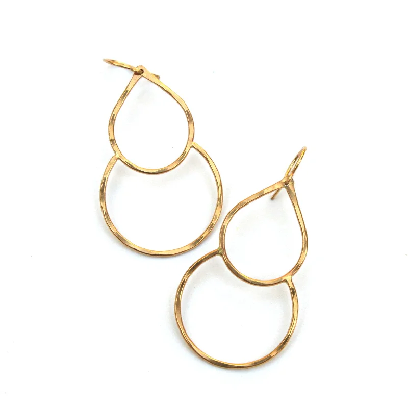 Round stud earrings-Delaney earrings