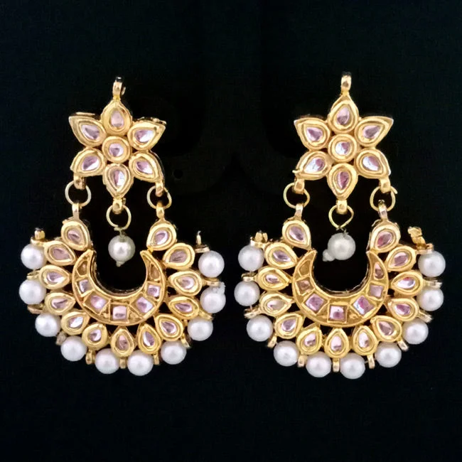 Textured disc earrings-''EXCLUSIVE''50-60 mm Hand Crafted Kundan Earrings Sold by per Pair pack