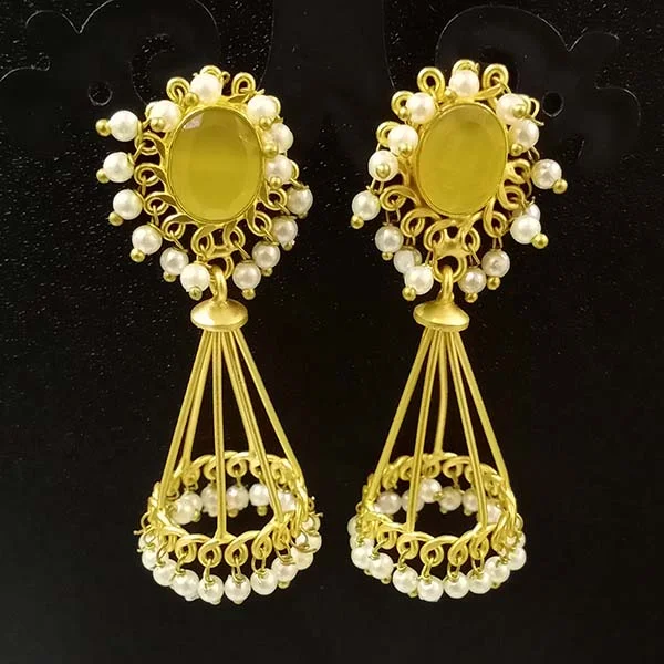 Twine bead earrings-''EXCLUSIVE''58-60 mm Hand Crafted Kundan Earrings Sold by per Pair pack