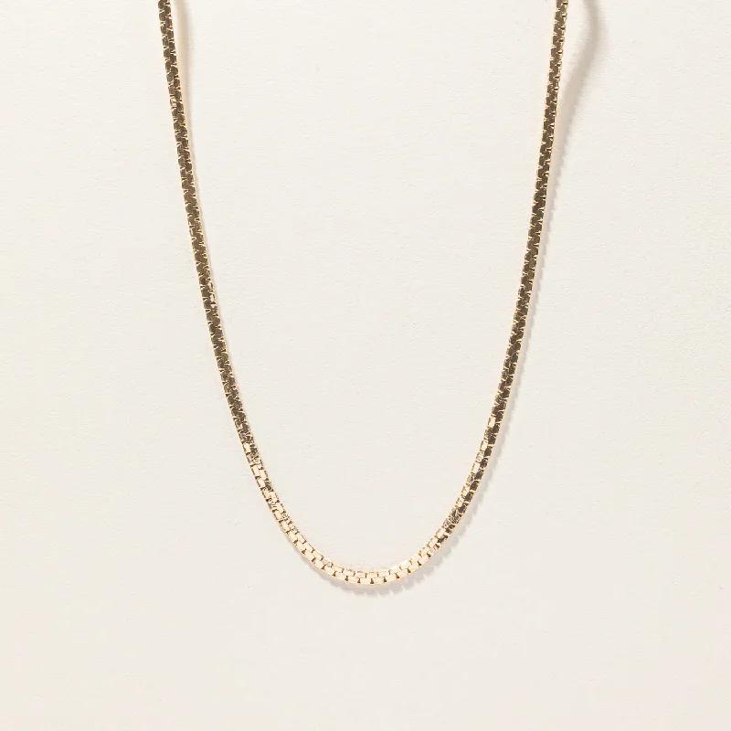 Aged silver necklaces-Gold Boston Link Chain | 20"|