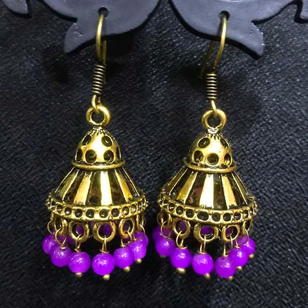 Old coin earrings-High Quality Indian Made Big Size Oxidized Jhumka Earring Sold by per Pair Pack