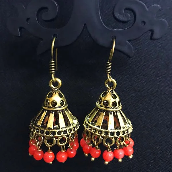 Spirit eye earrings-High Quality Indian Made Oxidized Jhumka Earring Sold by per Pair Pack