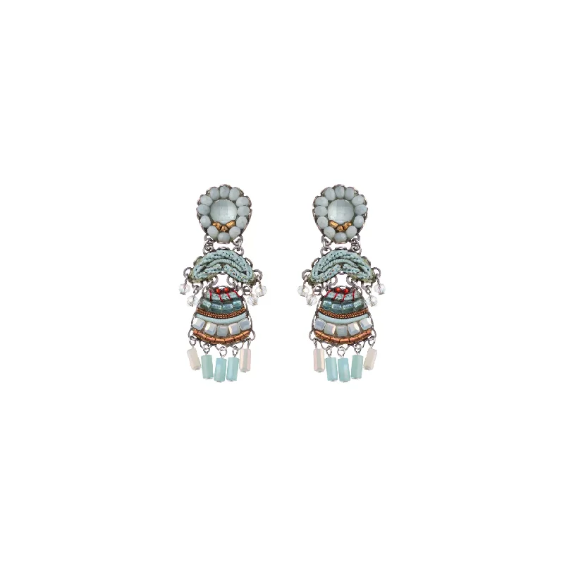 Gem-twisted earrings-Mint Flavor Set, Kiran Earrings