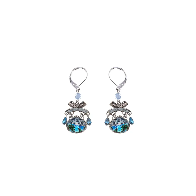 Smooth drop earrings-Deep Sea Set, Cordelia Earrings