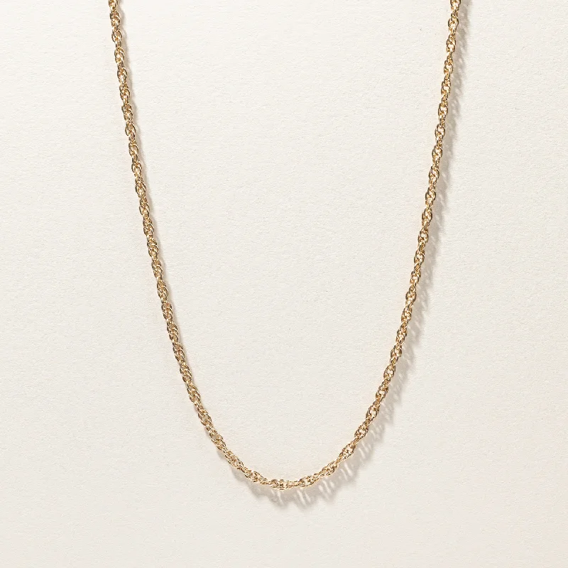 Heavy gem necklaces-Gold Prince Of Wales Chain | 18"|