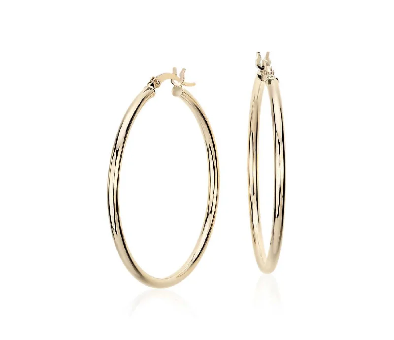 Subtle drop earrings-Large Hoop Earrings