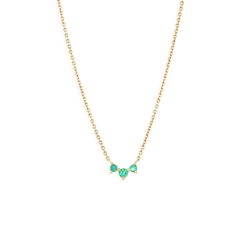 Faith charm necklaces-Frida Emerald Necklace