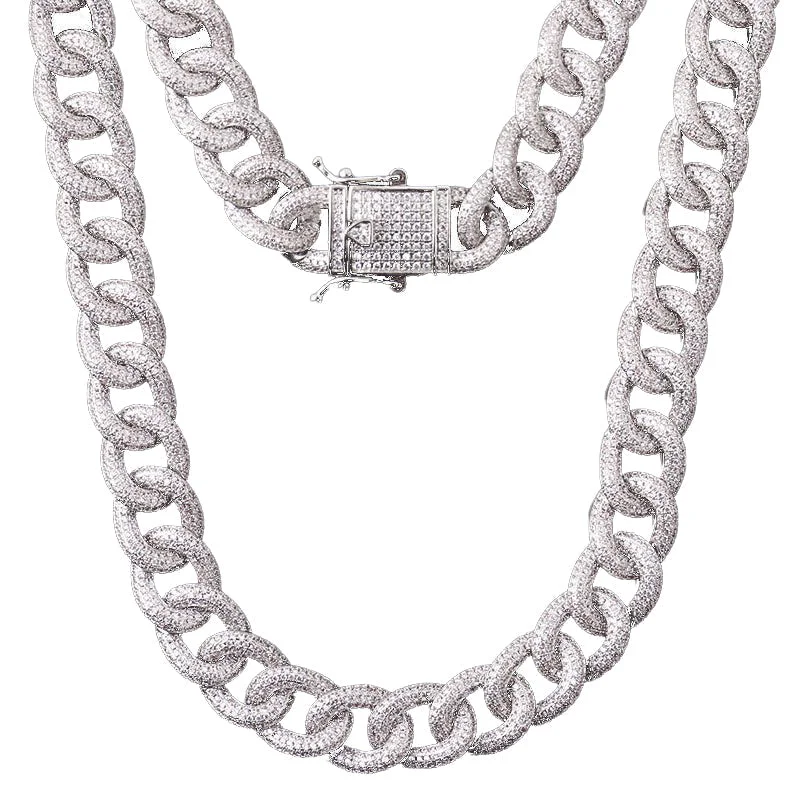 Corded link necklaces-Curb Link Cuban Necklace