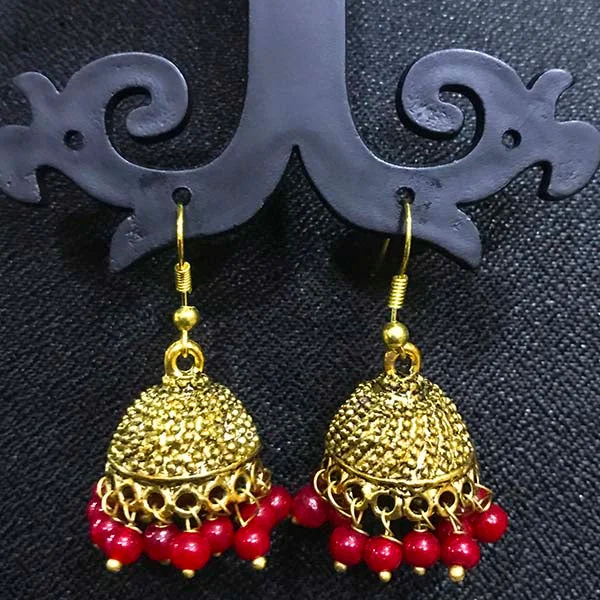 Textured disc earrings-High Quality Indian Made Big Size Oxidized Jhumka Earring Sold by per Pair Pack