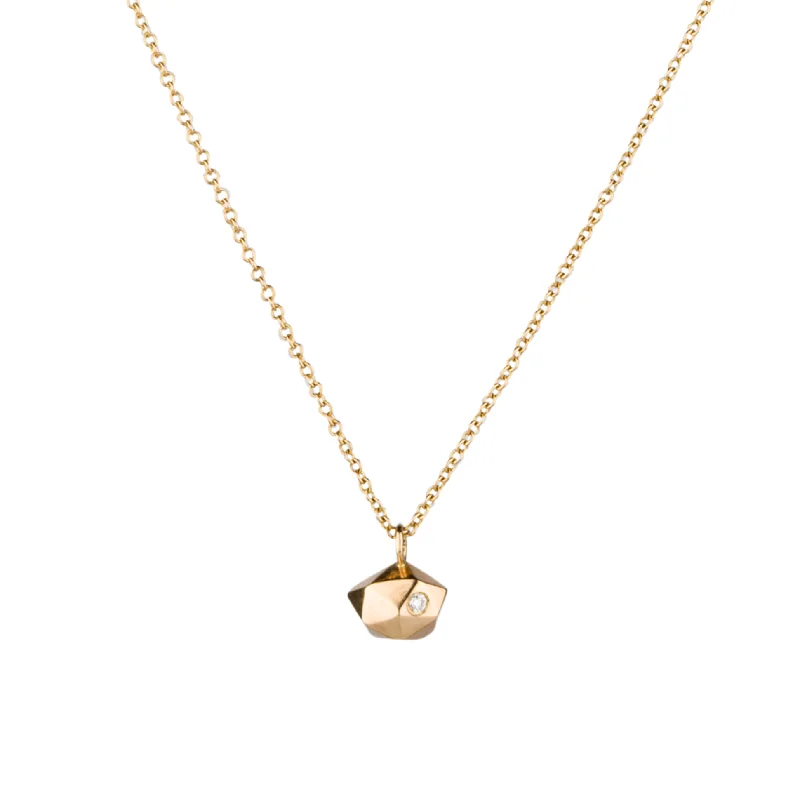 Floating gem necklaces-Gold Tiny Fragment Necklace