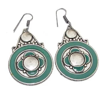 Thin hoop earrings-Size 52x36mm Per pair Pack Nepali Earrings,