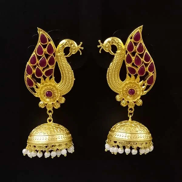 Dual-tone earrings-''EXCLUSIVE'' 70 mm,Hand Crafted Kundan Earrings Sold by per Pair pack