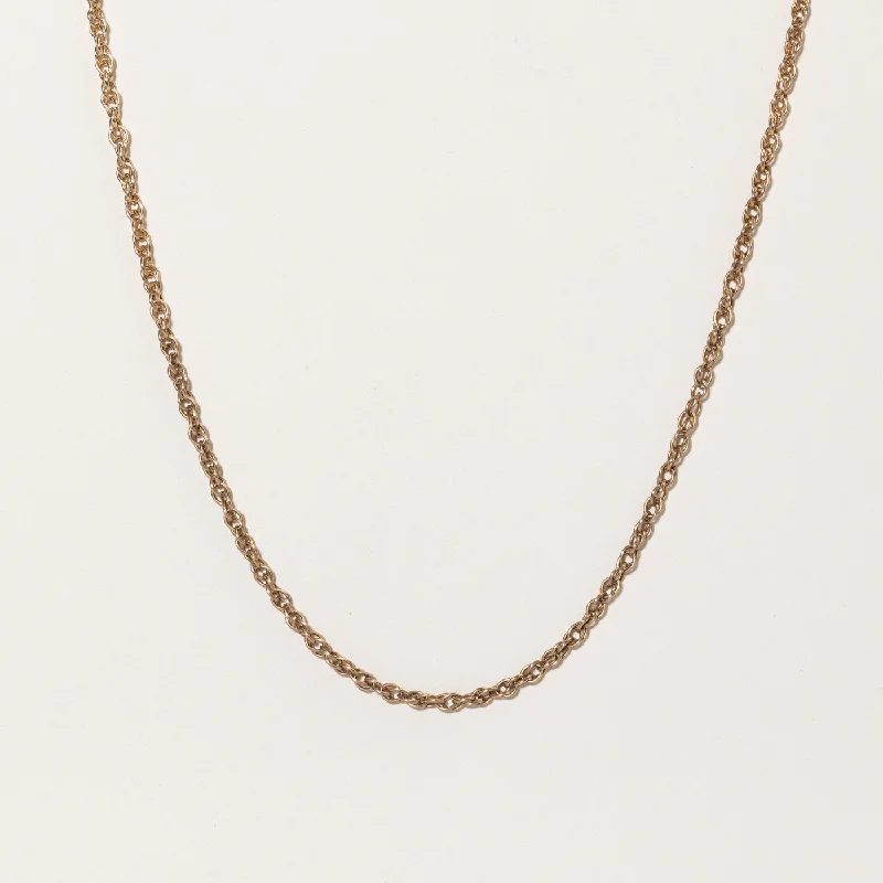 Fog glass necklaces-10k Yellow Gold Double Rolo Chain | 20" |