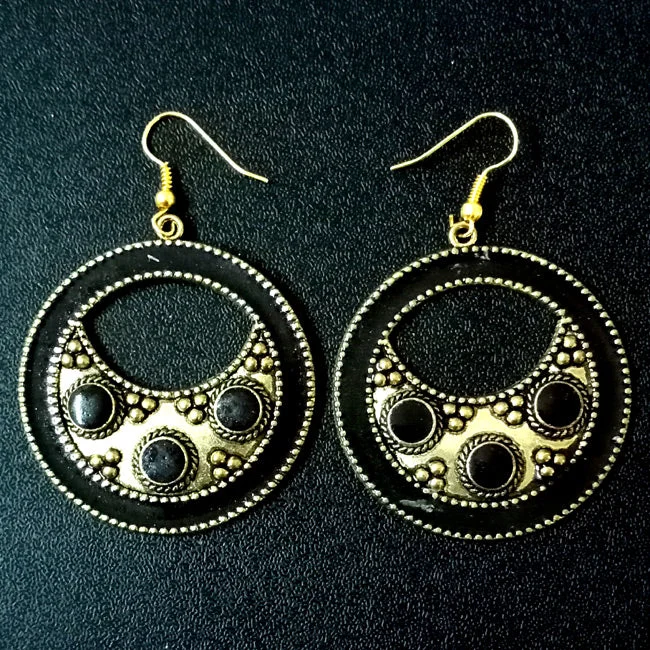 Cosmic glow earrings-Size 48x44mm Per pair Pack Nepali Earrings,