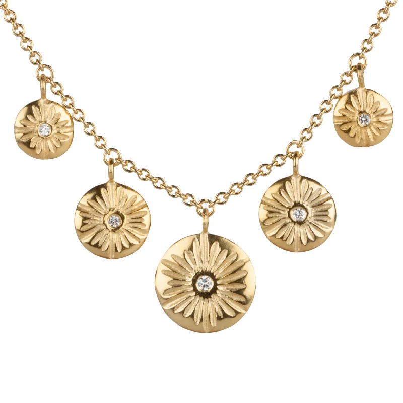 Snap clasp necklaces-Lucia Diamond Vermeil Statement Necklace