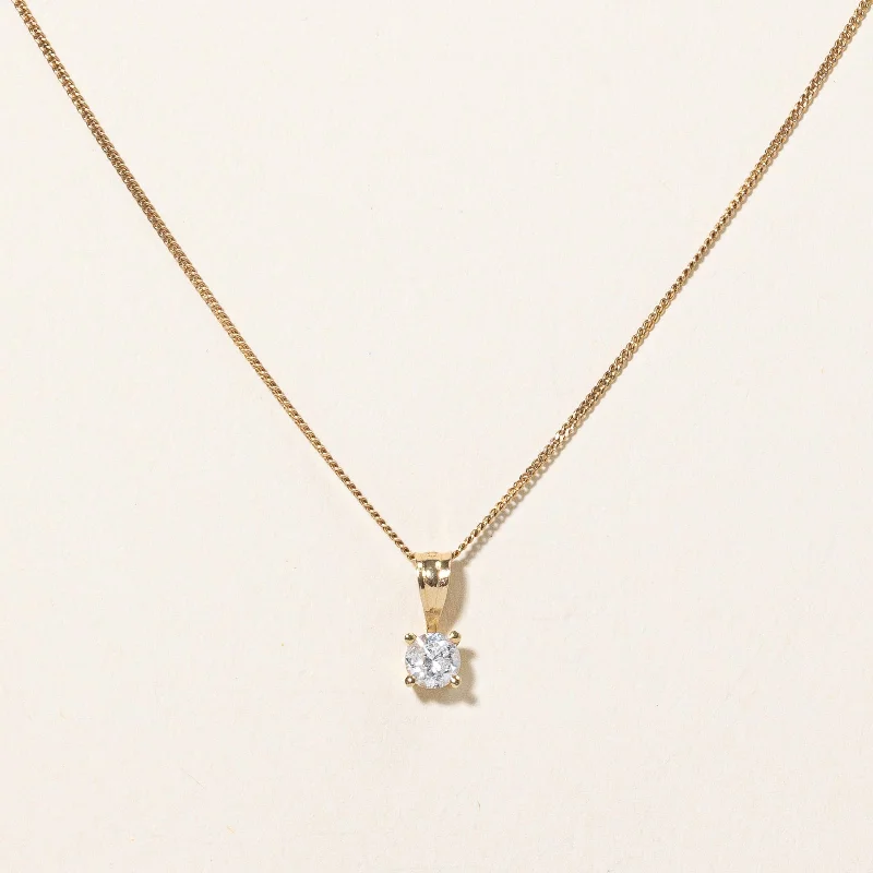 Spinel necklaces-Diamond Pendant & Necklace | 0.26ct | 17.5" |