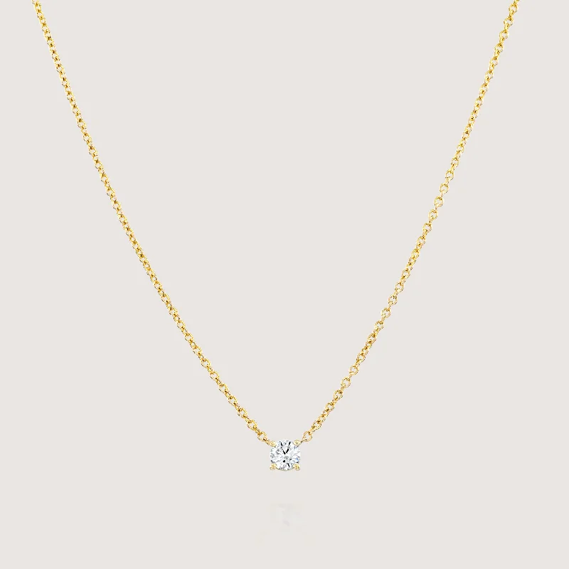 Snap clasp necklaces-Annabelle Necklace White Diamond