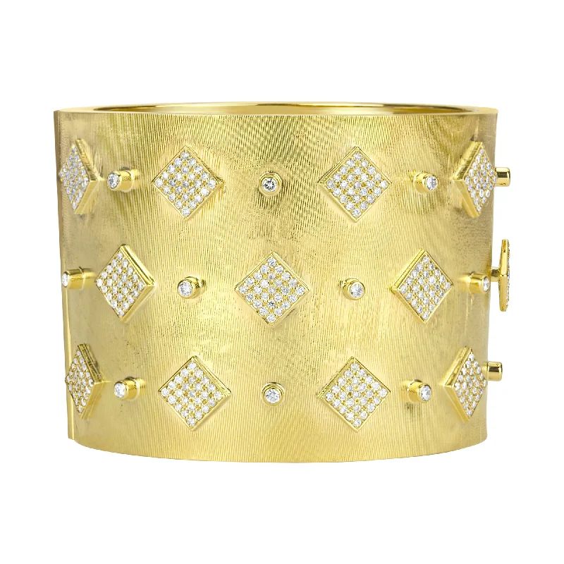 Polished bead bangles-Bangle - Diamond