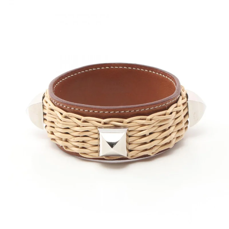 Cotton cord bangles-Hermes  Barenia Leather Bangle (Pre-Owned)