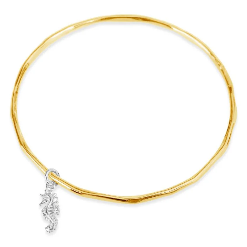 Tiny star bangles-Seahorse Bangle | Gold - Silver