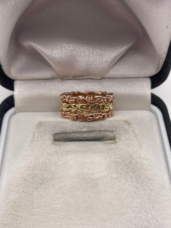 Flat design rings-Clogau 9ct gold ring