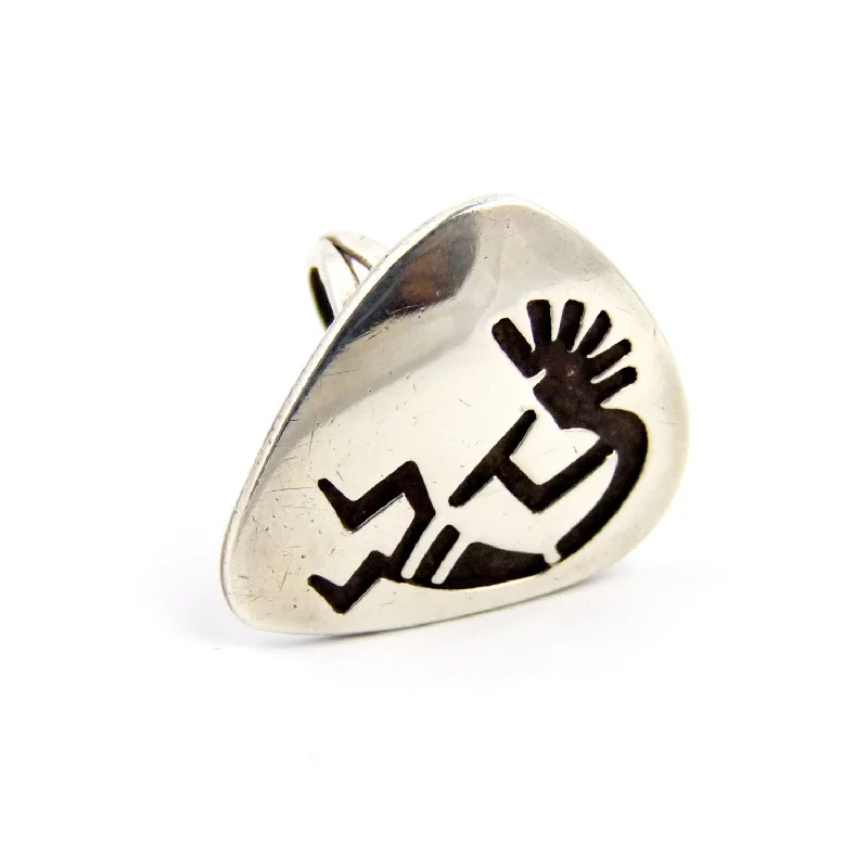 Sea theme bangles-Kokopelli Hopi Sterling Silver Ring