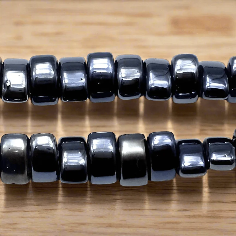 Lily rings-1 String 13x9mm Gun Metal Pedal Beads