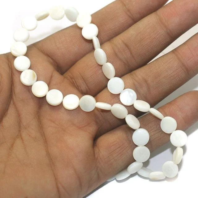 Pure band rings-1 String Natural Shell Beads 8 mm