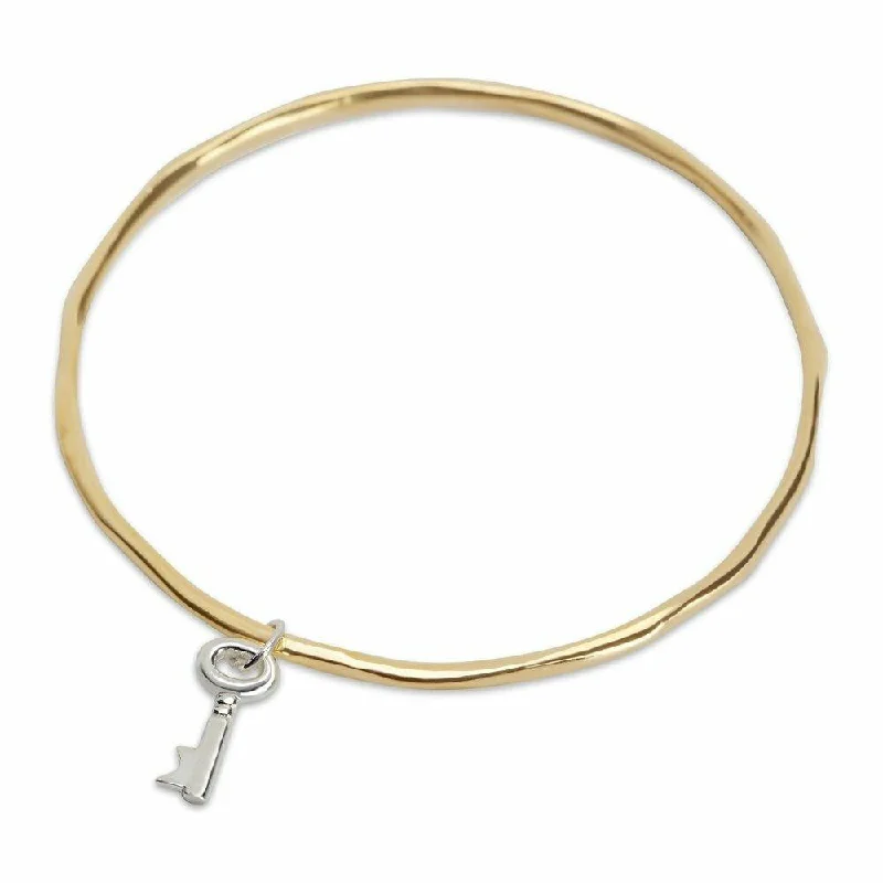 Night gothic bangles-Key Bangle | Gold - Silver