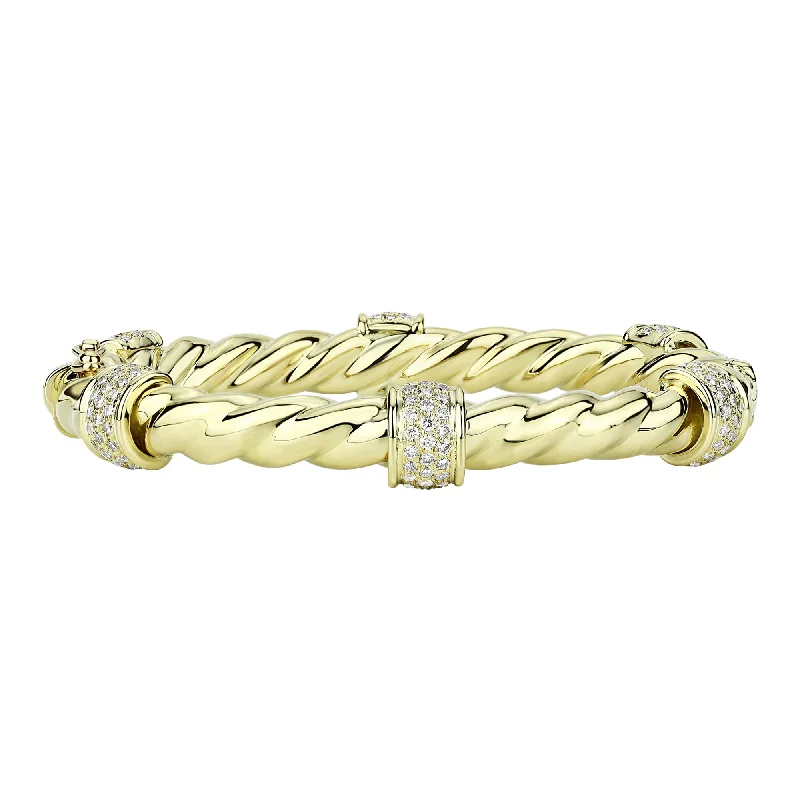 Glossy enamel bangles-Bangle - Diamond (2310C)