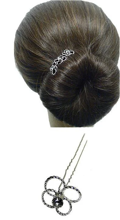 Thin star rings-Hstick 0090Bella Crystal Hair Stick SH863075-4ring-0090