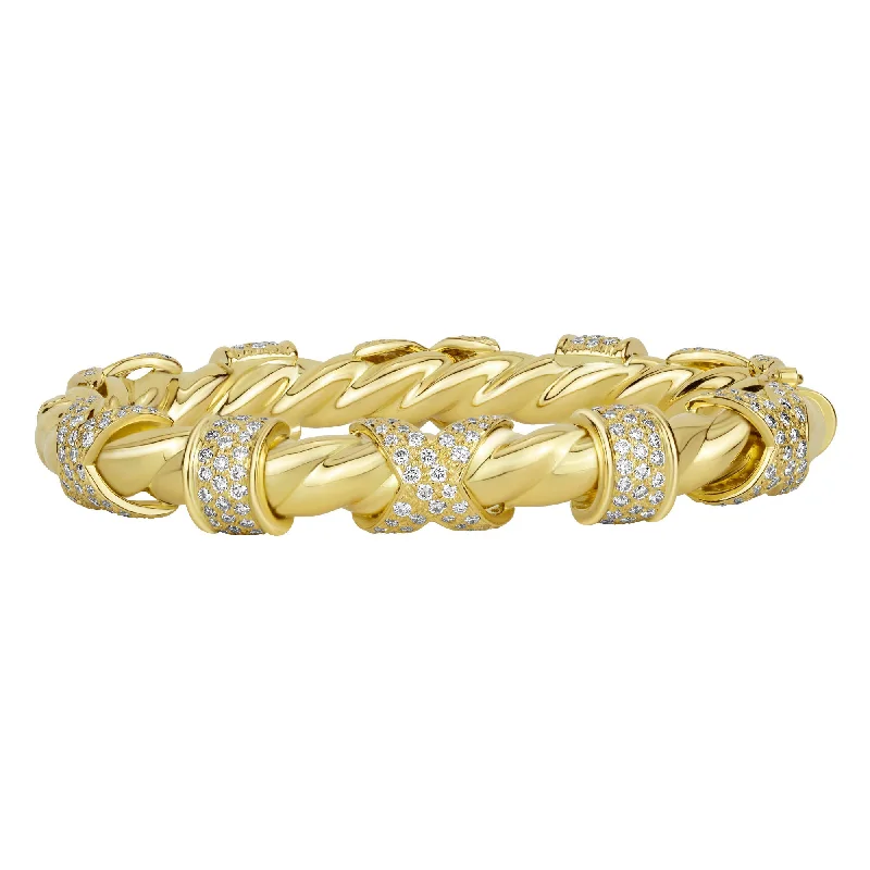 Vivid diamond bangles-Bangle - Diamond (2370C)