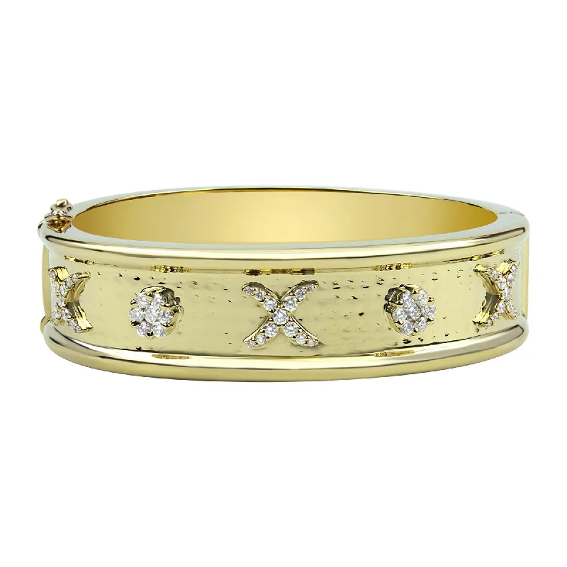 Overhand knot bangles-Bangle - Diamond (2336A)